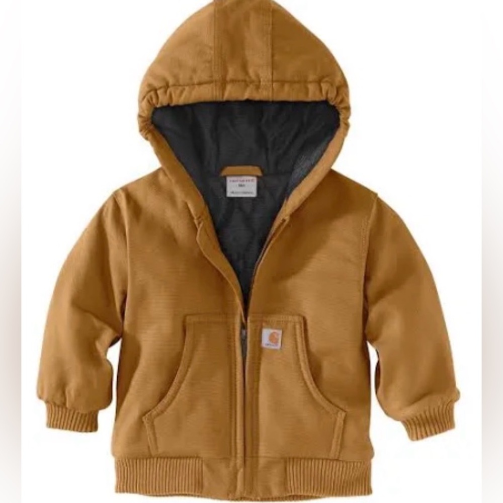 Carhartt Canvas Insulated Hooded Active Jacket for Babies